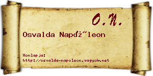 Osvalda Napóleon névjegykártya